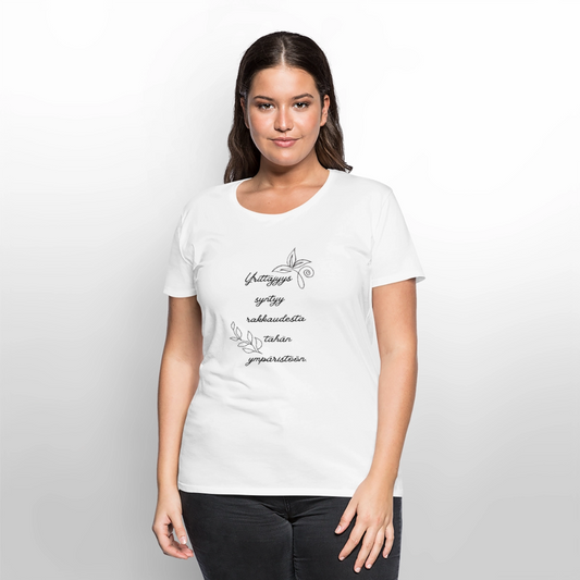 A t-shirt for those building business close to home - white