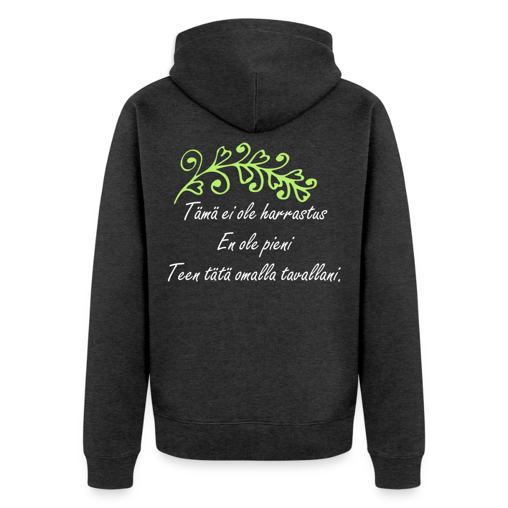 "Small business owner" – An everyday jacket for small business life - meleerattu antrasiitti