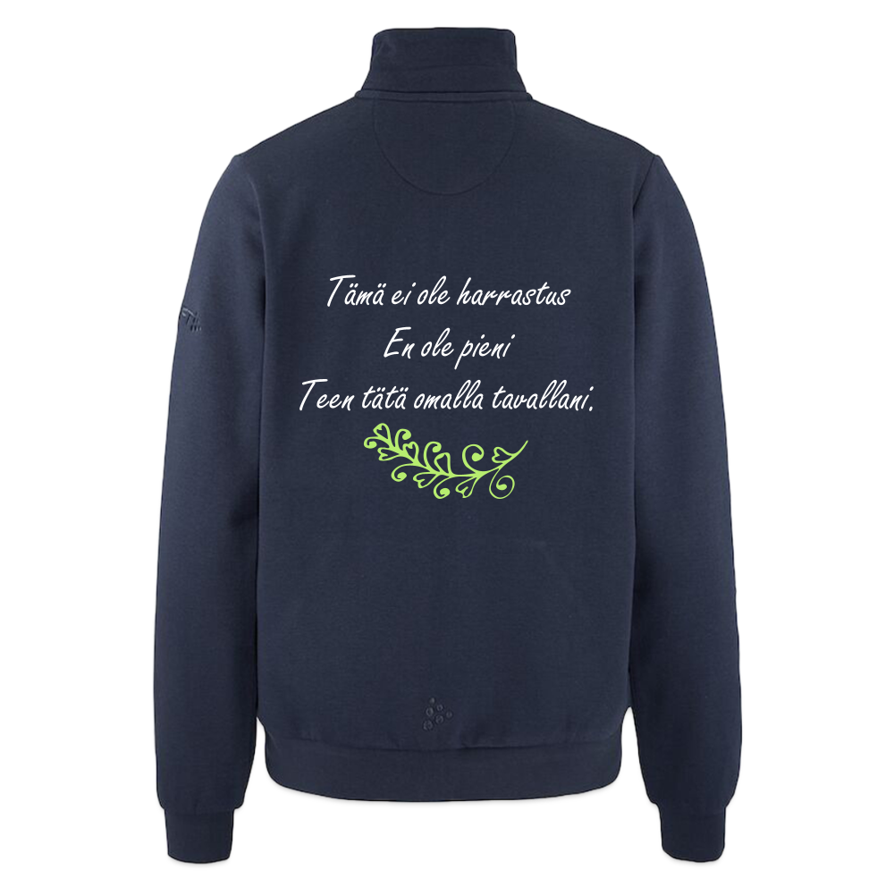 "Small business owner. Big impact" - Takki pienyrittäjän arkeen - tumma laivastonsinin