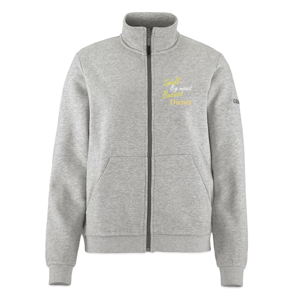 "Small business owner. Big impact" - Takki pienyrittäjän arkeen - harmaasävyinen